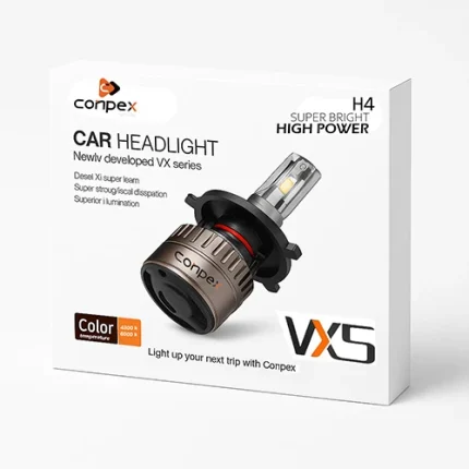 هدلایت دو رنگ کانپکس conpex vx5 (سفید یخی) پایه H4