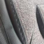 عرقگیر سه لایه صندلی خودرو رنگ طوسی نوار مشکی - Image 2