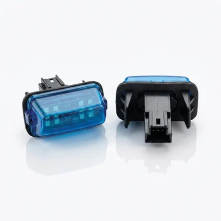 چراغ LED پلاک خودرو رنگ آبی جفت