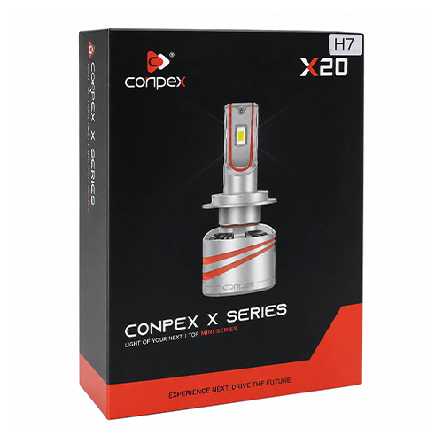 m-210 هدلایت کانپکس مدل X20 پایه H7 شدت نور 10000 لومن