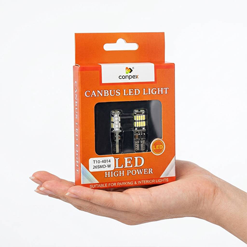 m-227 لامپ 26 SMD سفید چراغ کوچک خودرو T10 کانپکس بسته دو عددی